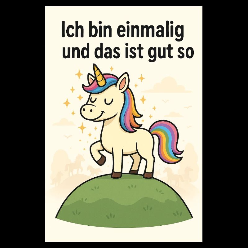 Ich bin einmalig und das ist gut so