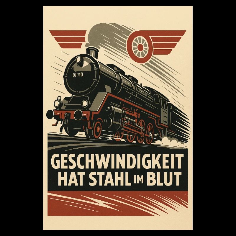 Eisenbahn Dampflok Geschwindigkeit Stahl im Blut