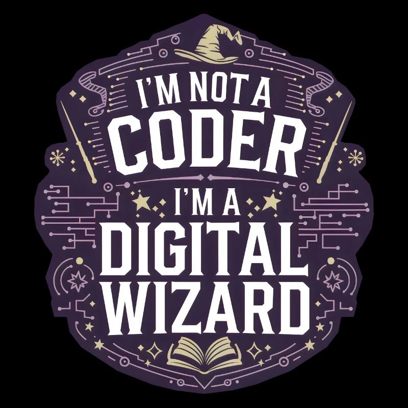 I'm Not a Coder I'm a Digital Wizard Programmierer
