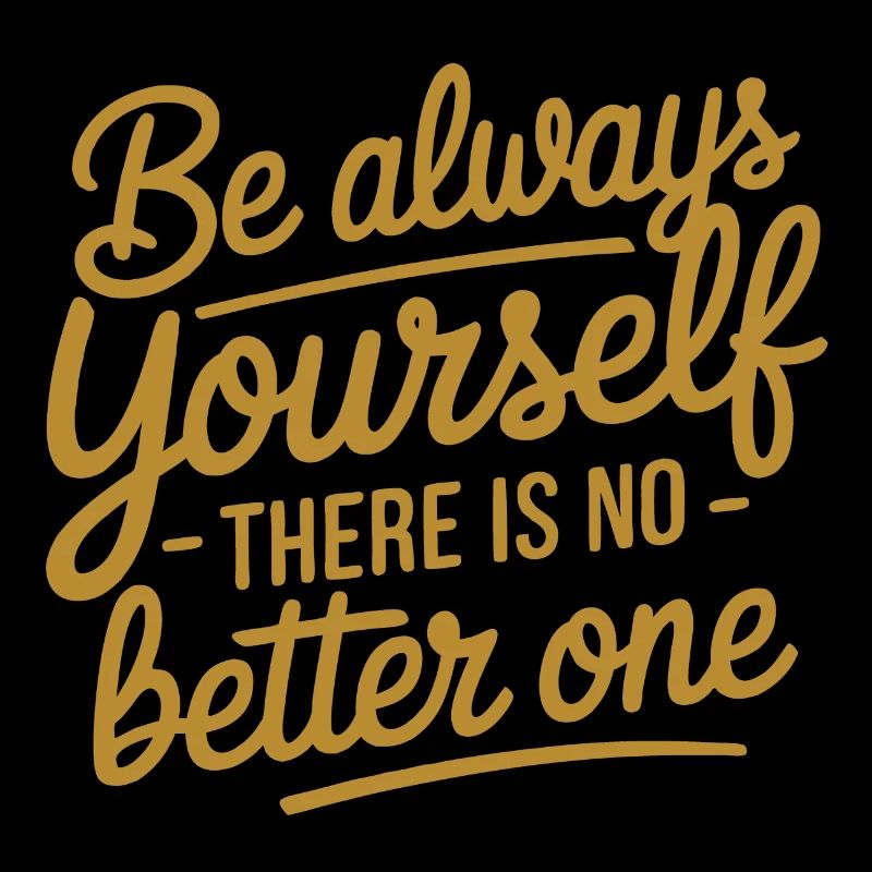 Always be yourself there is no better