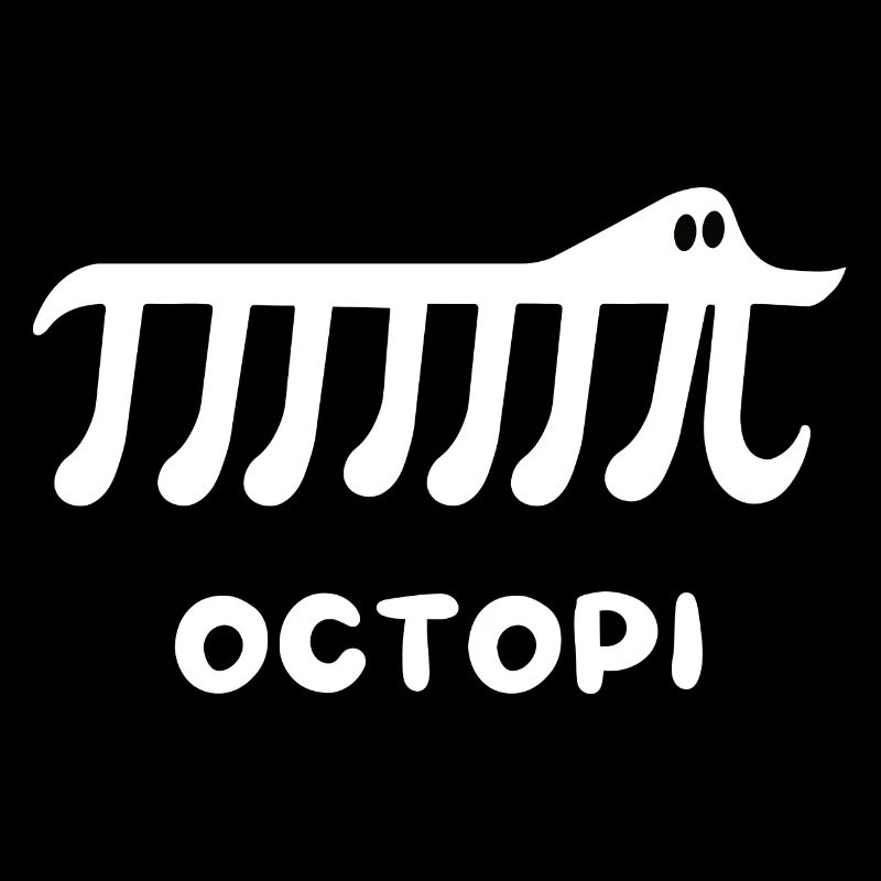 Funny Pi Math Design - Octopi math
