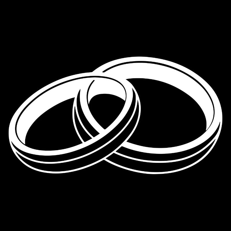 Wedding Rings Symbol Silhouette Wedding