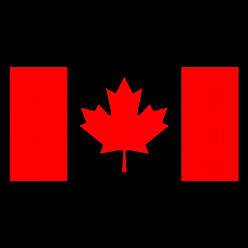 Drapeau Canadien Rouge Stylisé