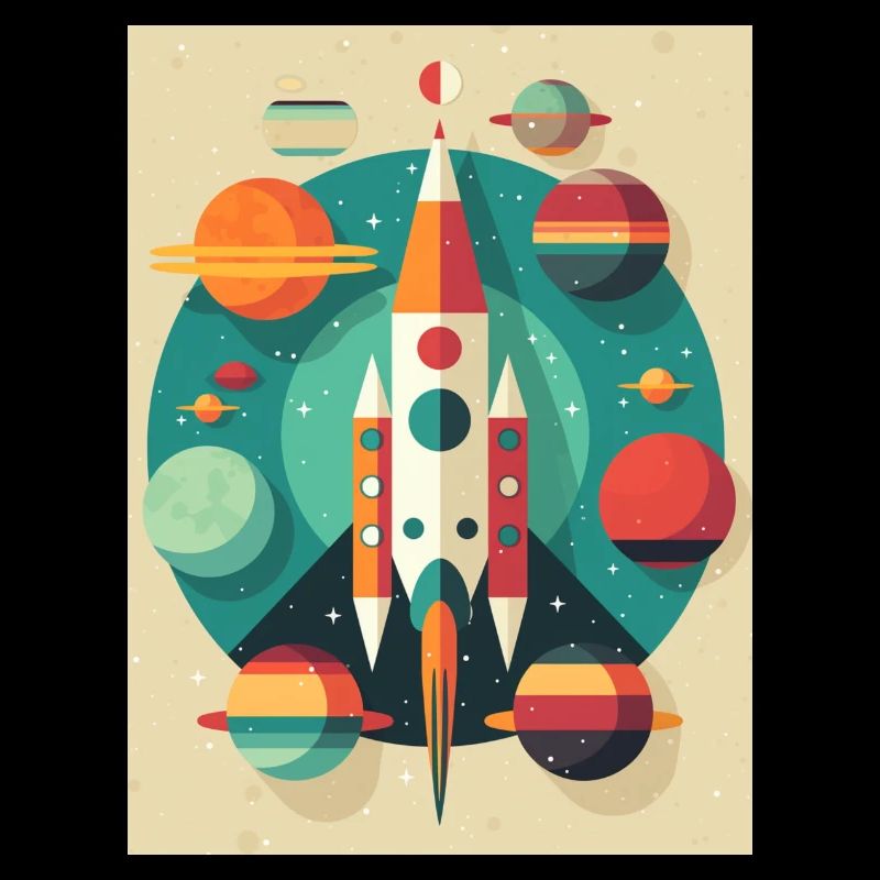 Lancement de fusée Raketenstart