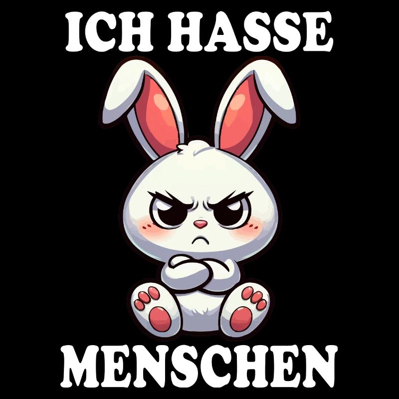 ICH HASSE MENSCHEN Hase