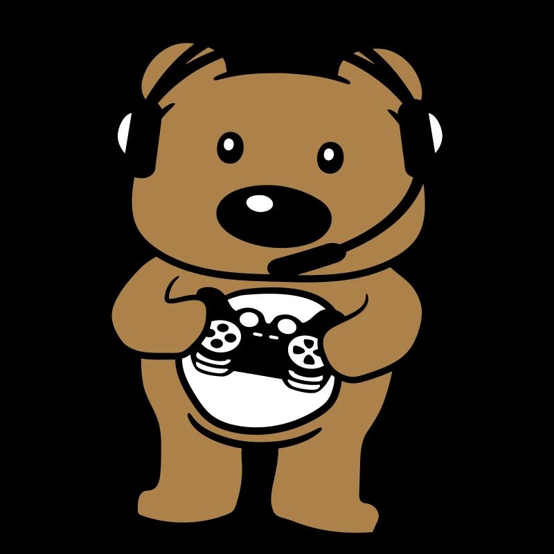 teddy gamer nerd controller console play games