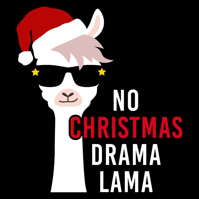 Pas de drame de Noël Lama cadeau de Noël