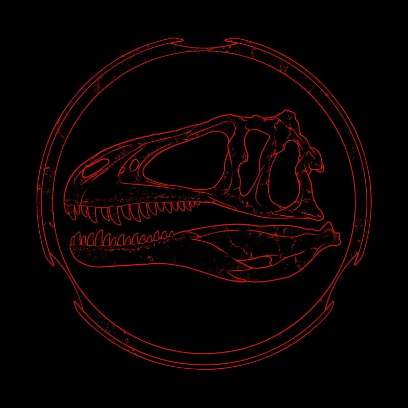 Crâne fossile d’Acrocanthosaurus
