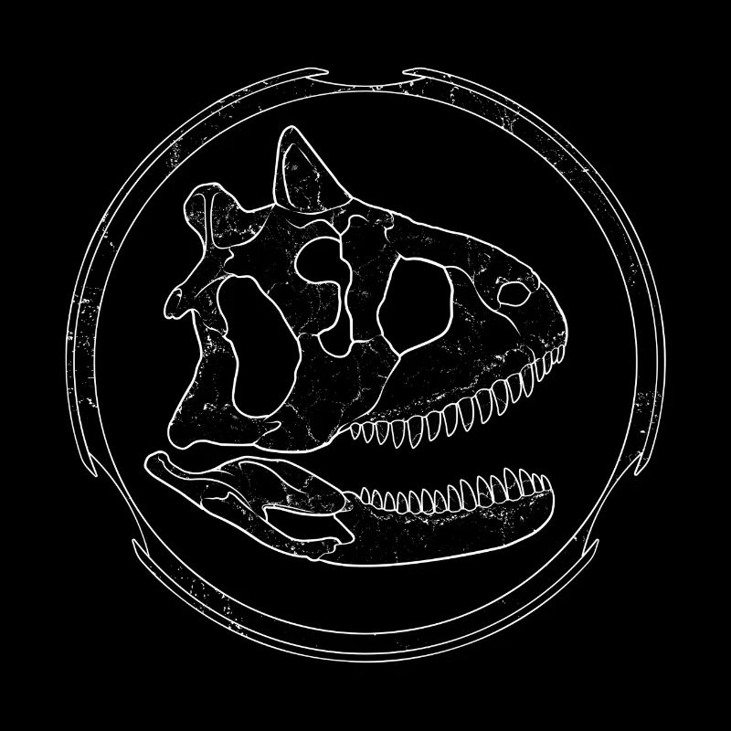 Carnotaurus Fossil Schädel