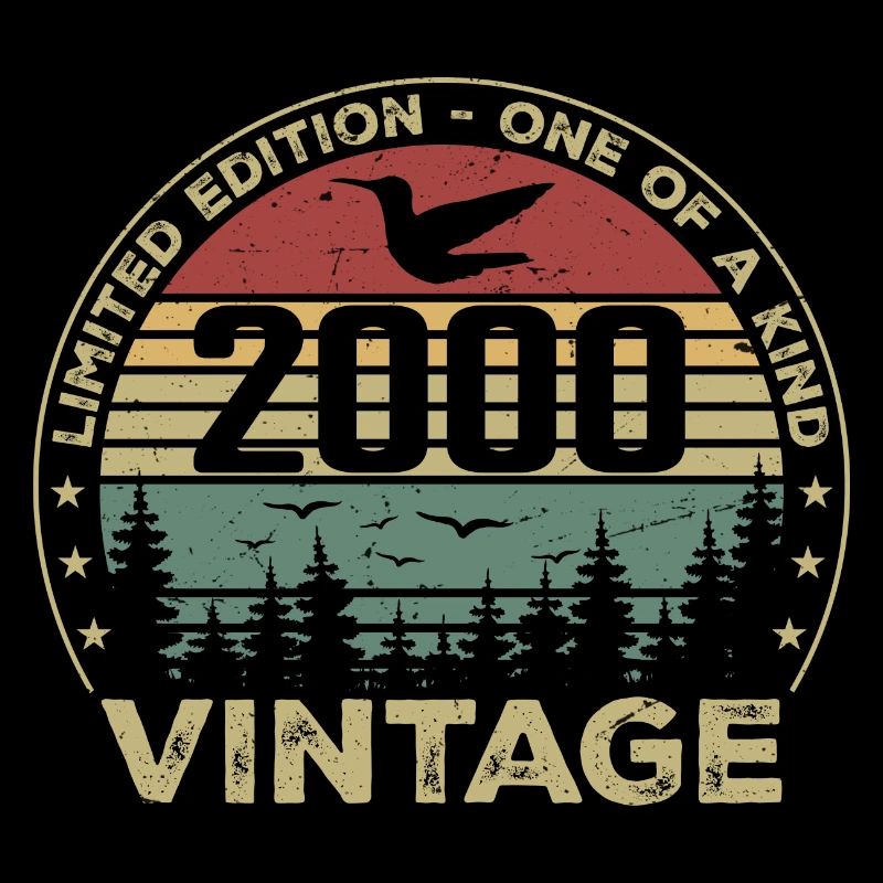 Vintage 2000 Original 2000 Rétro Anniversaire 2000
