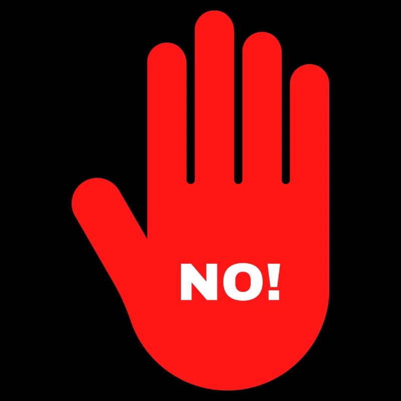 hand rot stop nein halt 3