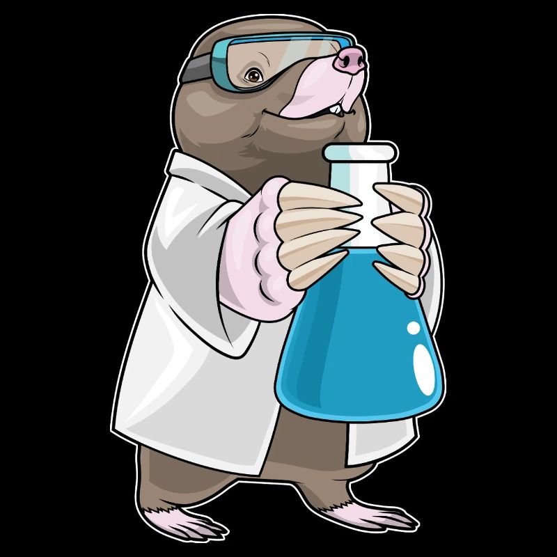 Mole Scientist Test Tube