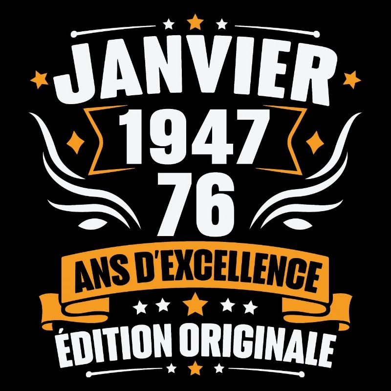 Jahrgangsgeschenk Januar 1947, 76-jähriges Jubiläum