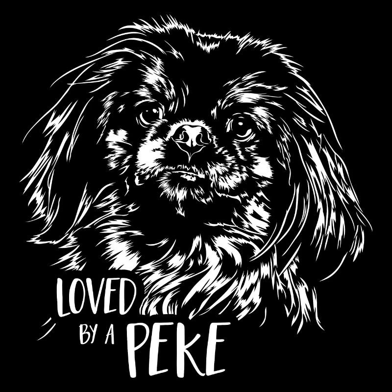 Loved by a Peke Pekingese Hunde Hundespruch