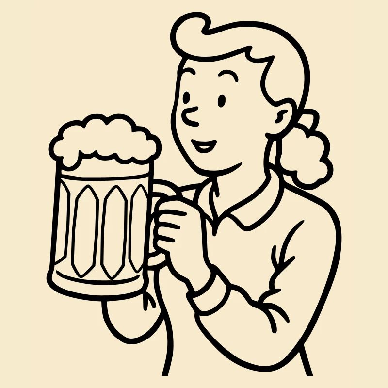 Fille de bière