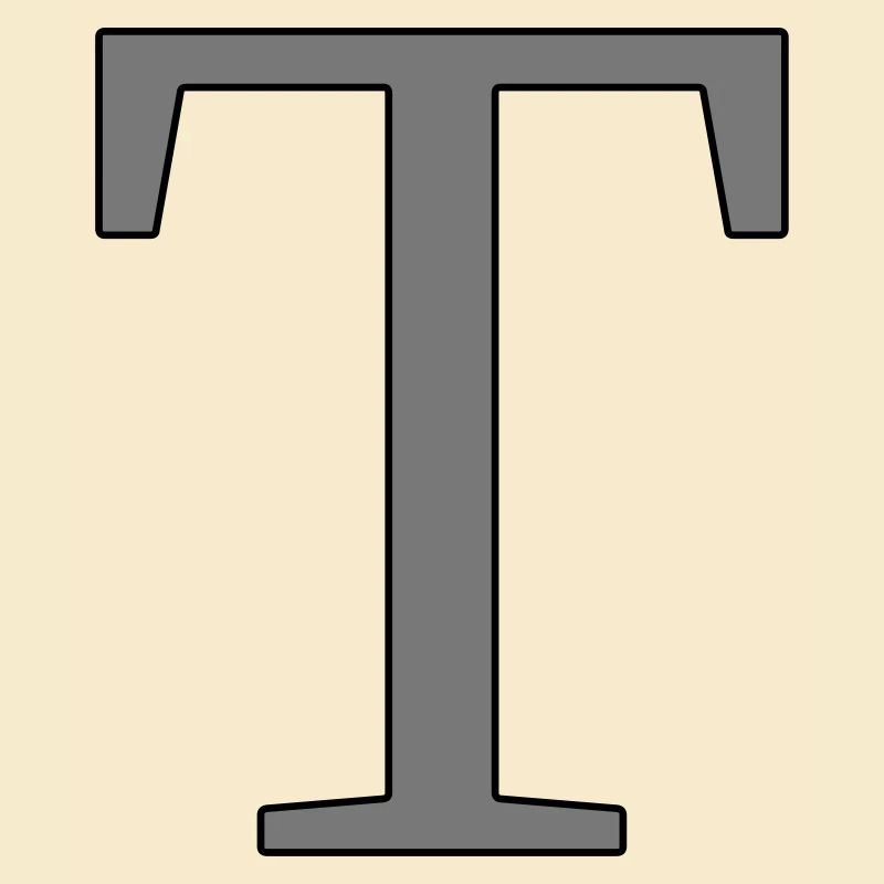 Buchstabe T Anfangsbuchstabe