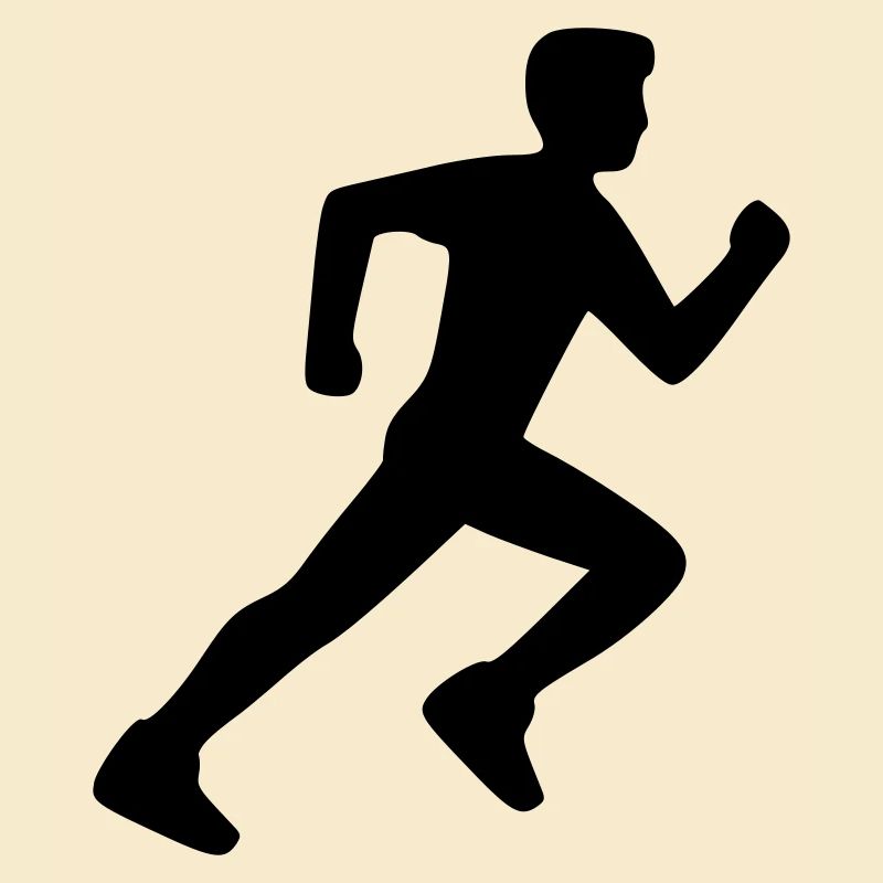 Runner Runner Jogger Minimal Icon Vector