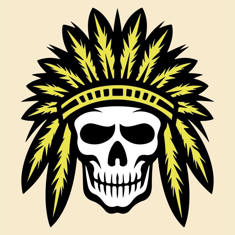 Apache Indianer Häuptling Totenkopf