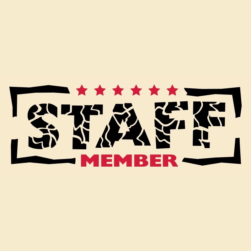 Staff Member Freunde Team Mitarbeiter Crew Logo