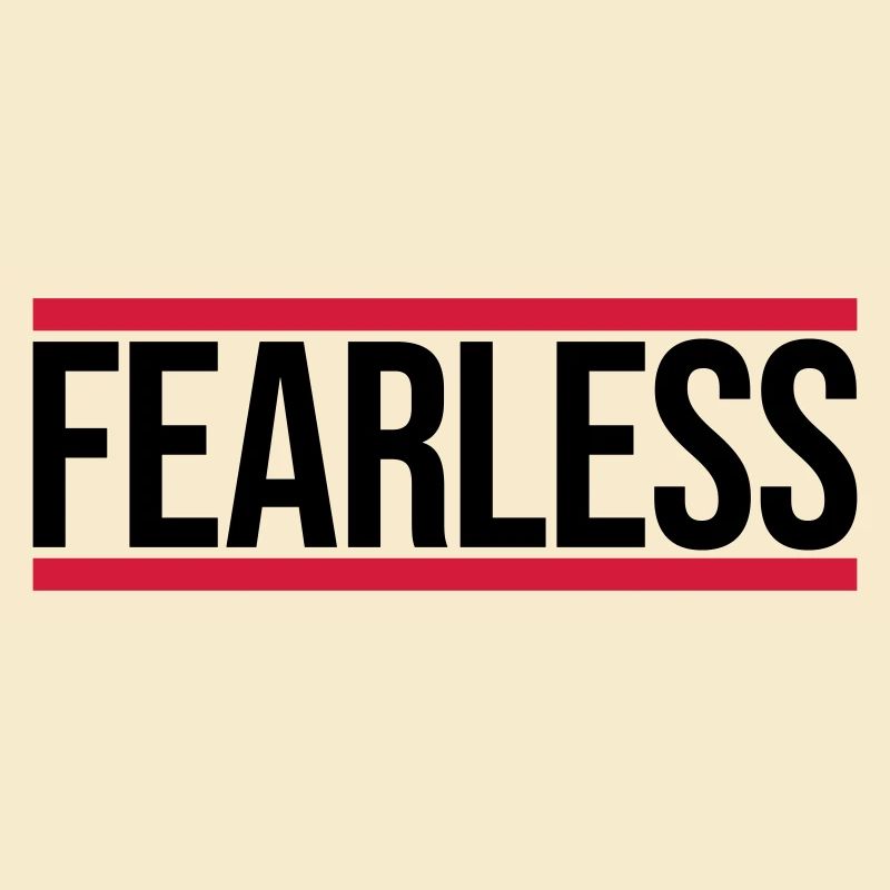 fearless Text Quote Design