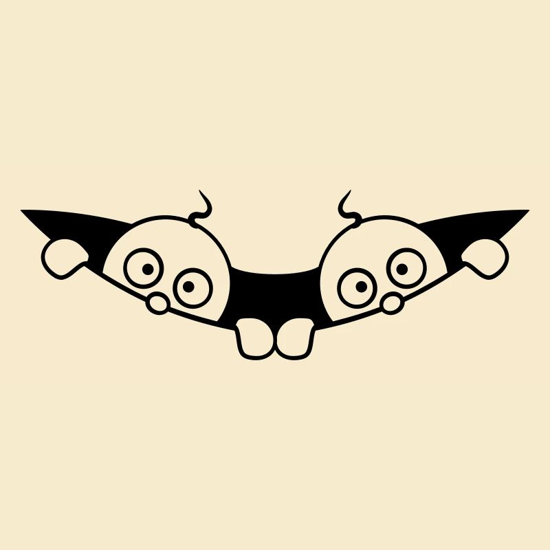 Comic Twins Peeking Out Belly 2 Babies Pregnant