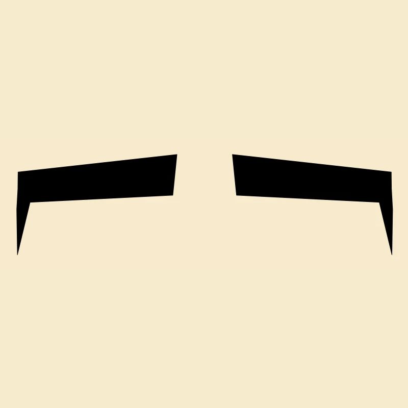 Slits for eyes or Eyebrows background shape