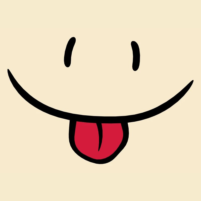 Visage comique effronté