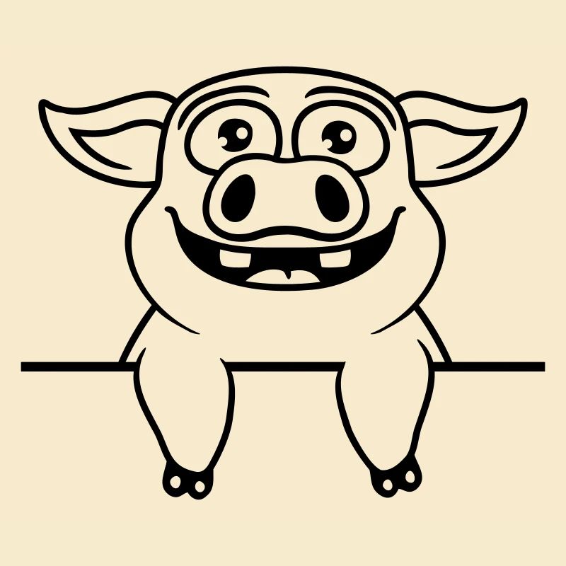 Funny stable pig comic