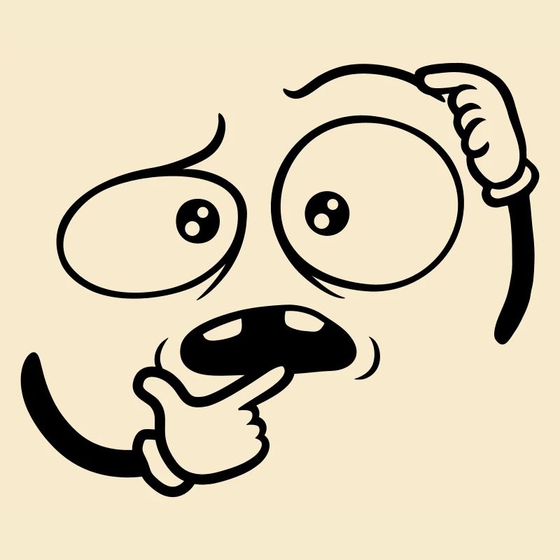 Doubtful Hand Gesture Face