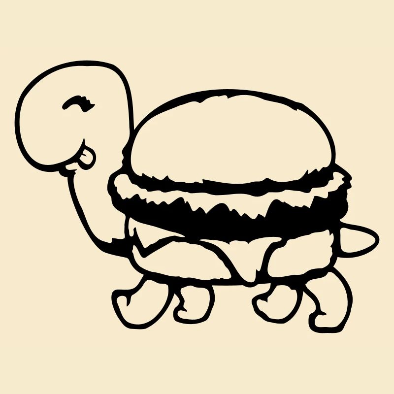 Turtle Hamburger Cheeseburger Fast-Food Fun