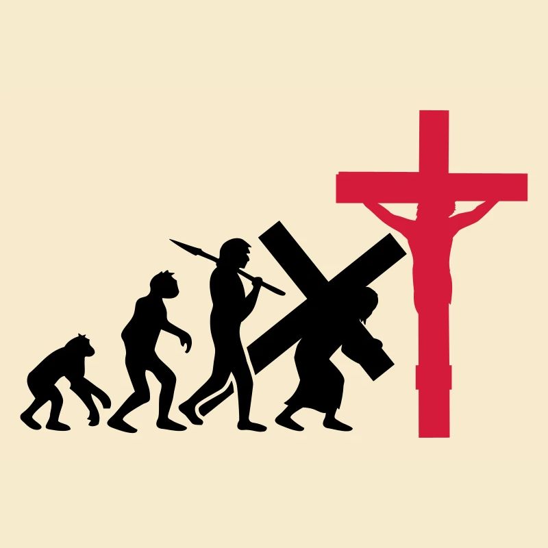 evolution mensch jesus christus glauben kreuz kreu