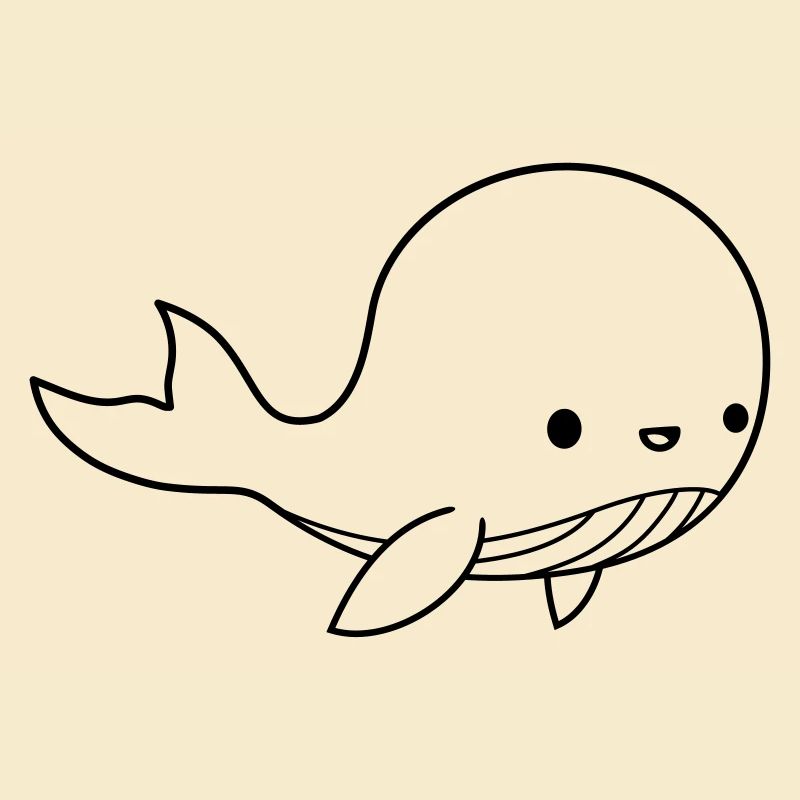 Mignon bébé baleine