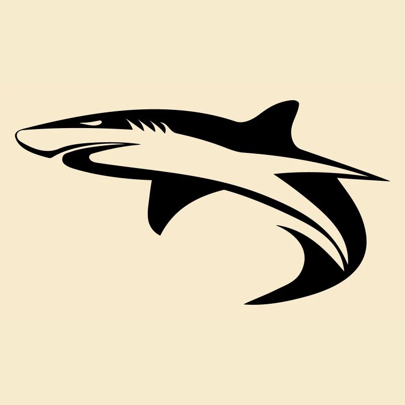Requin - conception de géométrie vectorielle