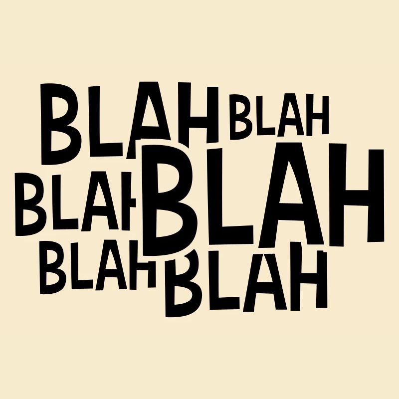 Comic Blah Spruch