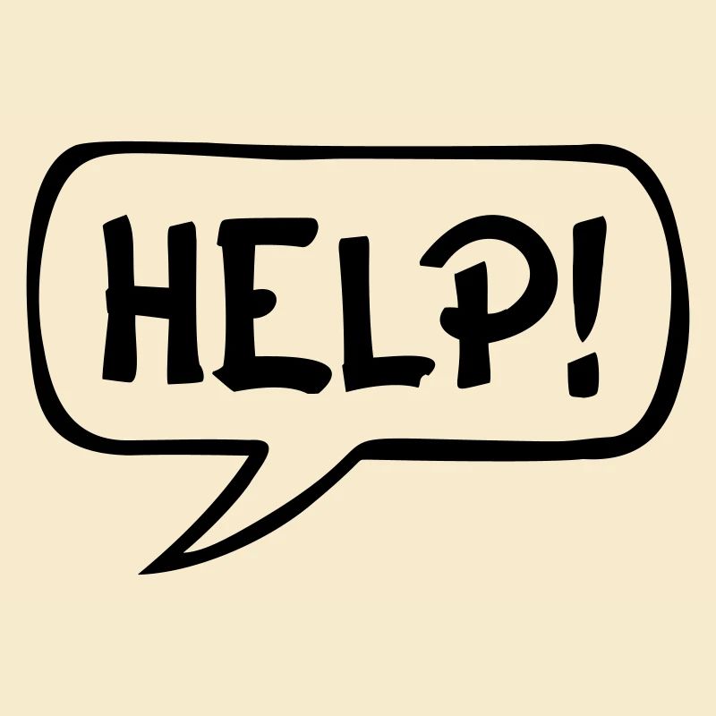 Comic Sprechblase HELP