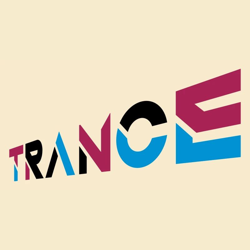 Conception de lettrage Music Trance