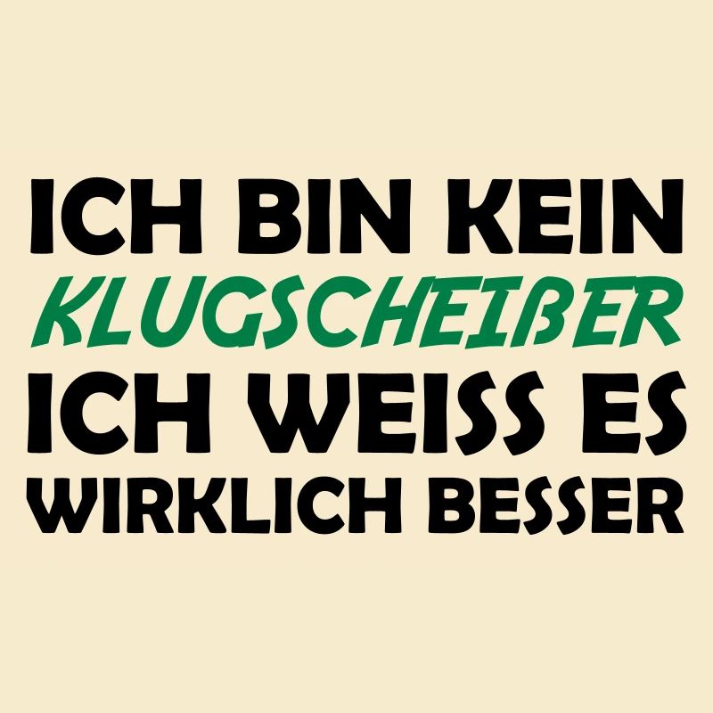 Bin kein klugscheißer