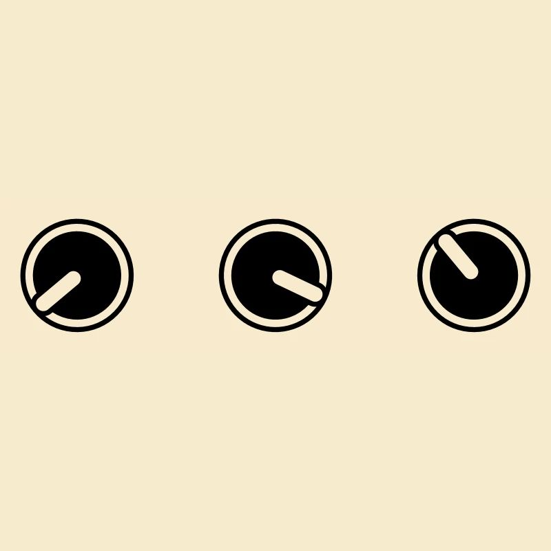round circle turn loudness button knobs switch pla