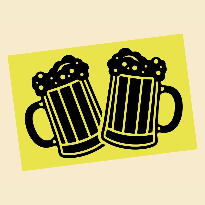 Drinking beer symbol