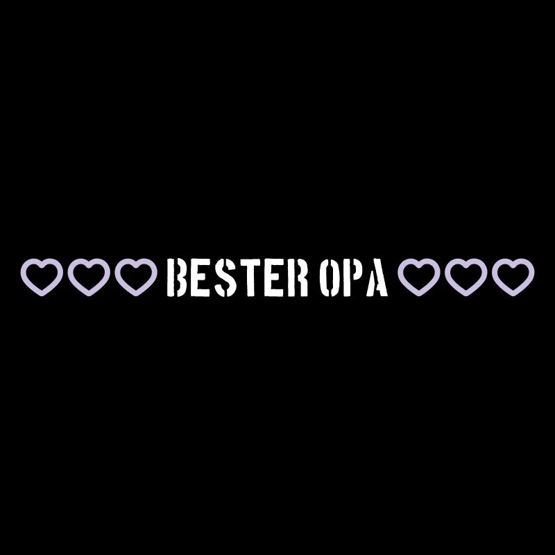 Bester Opa Herz Liebe