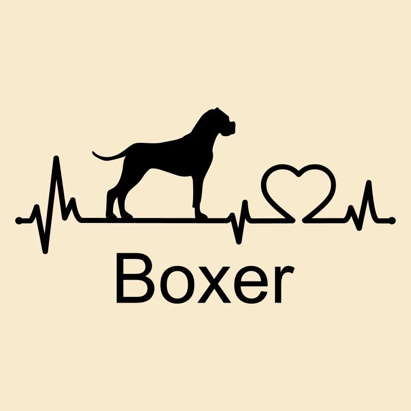 Boxer Hund Herzschlag Hundebesitzer Geschenkidee