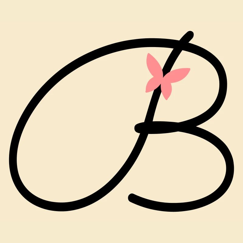 Lettre B Lettre initiale Papillon