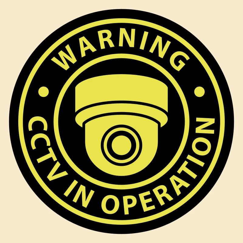 Security cameras in use symbol icon. Fixed CCTV