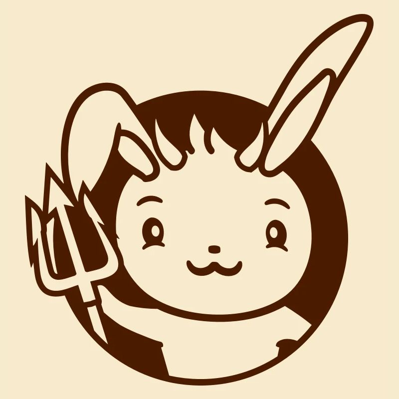 Bunny Devil Demon Evil Satan Hell Trident Costume