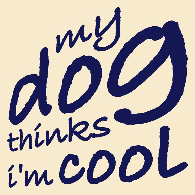 Dog thinks in the cool