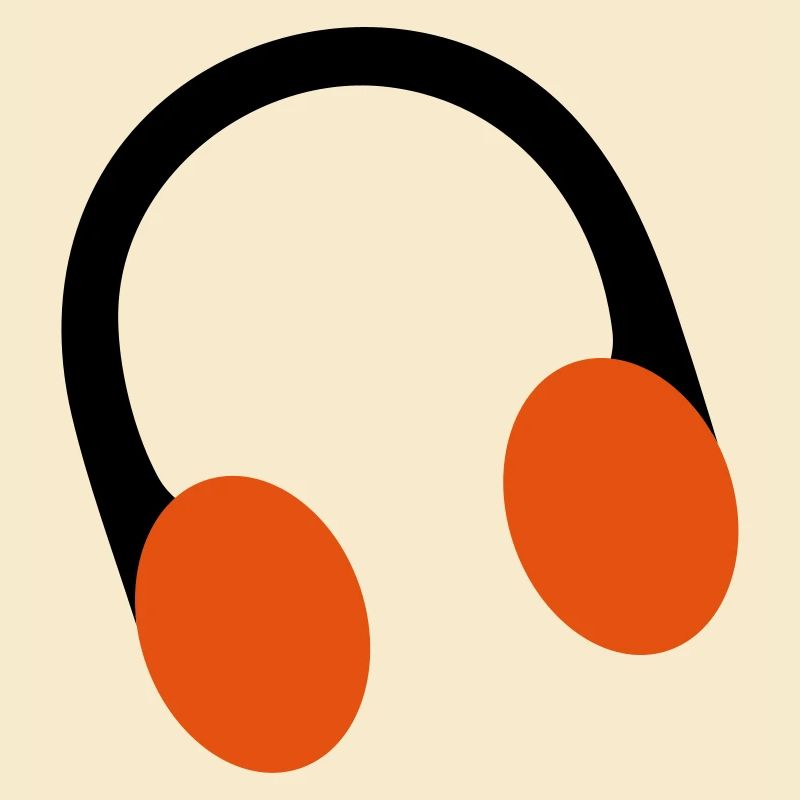casque rétro sur l'oreille