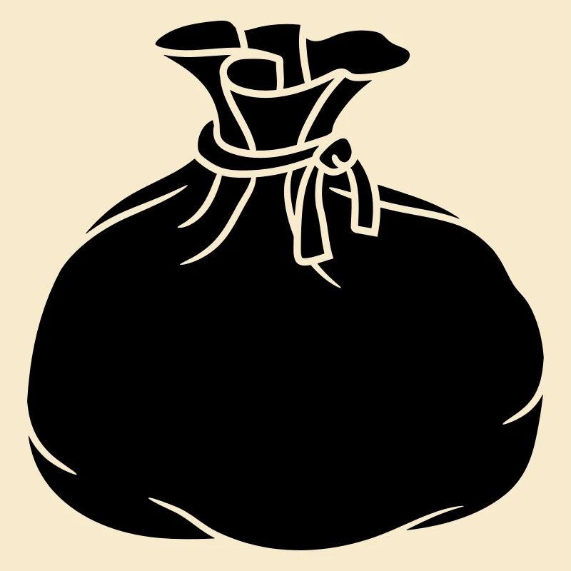 black fabric bag sack gift packed flasks