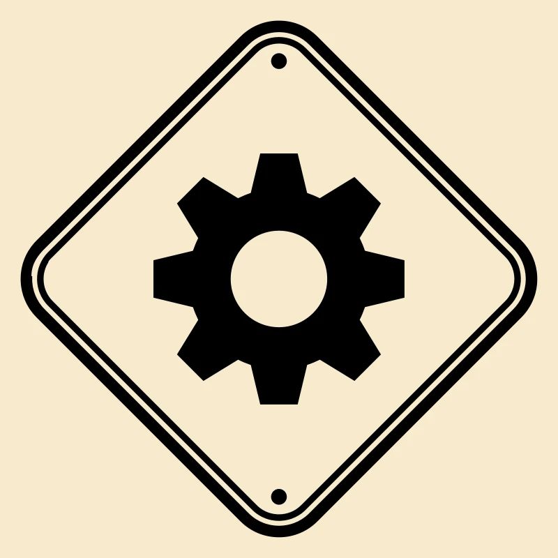 engineer gear danger shield zone caution mecha