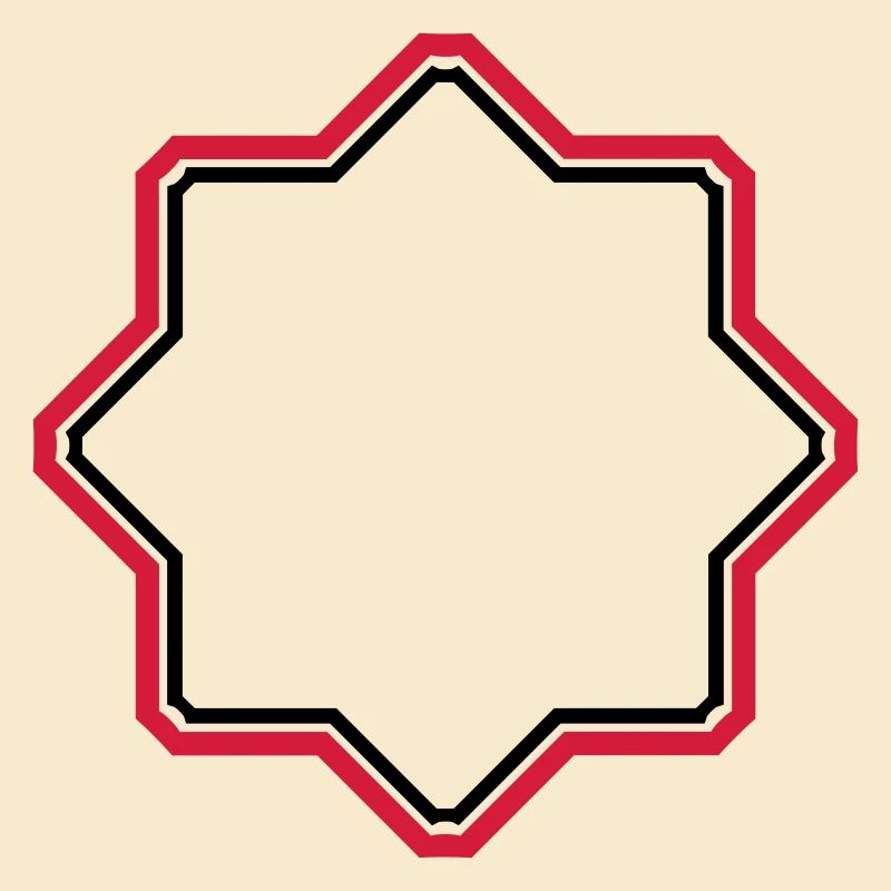 red star border frame text field write n
