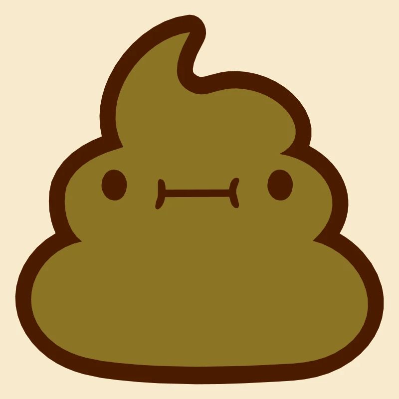 Kawaii shit pile face